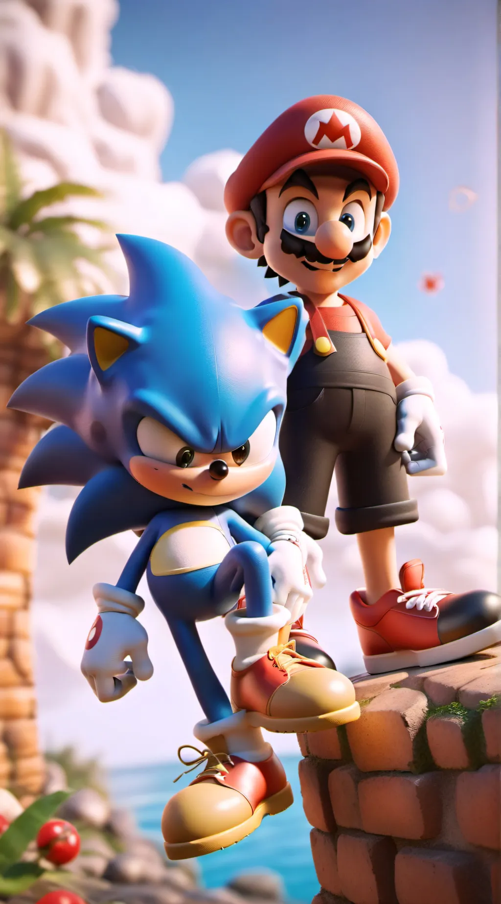 ai character: Sega & Nintendo! background