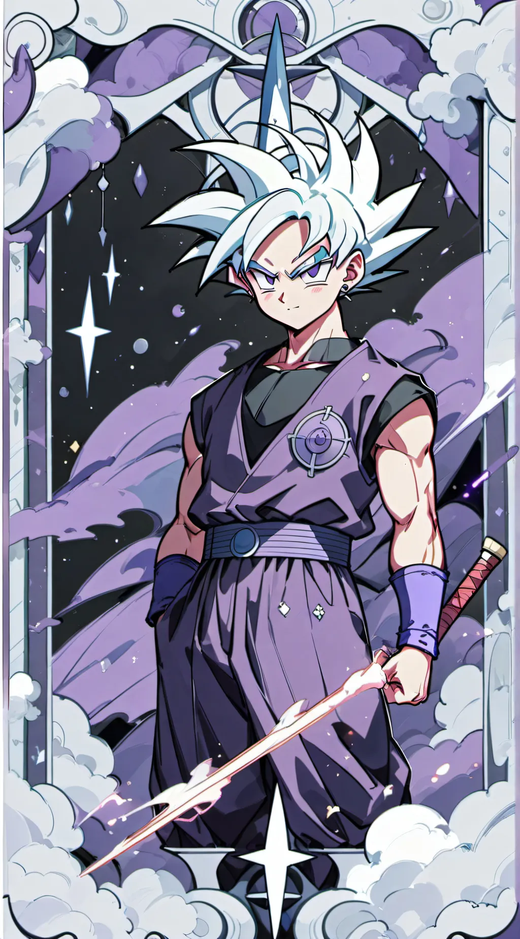 ai character: goku black background