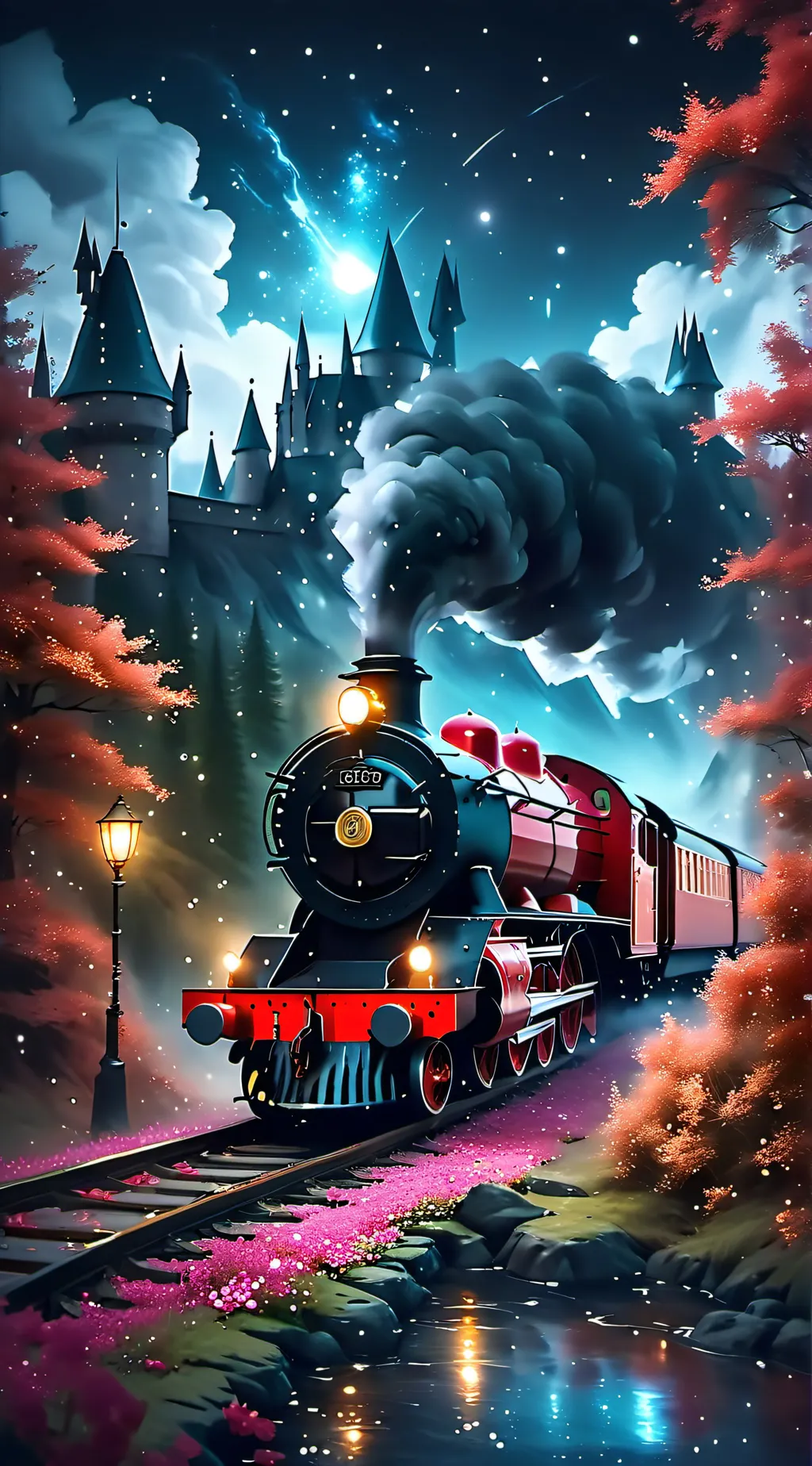 ai character: hogwarts express  background