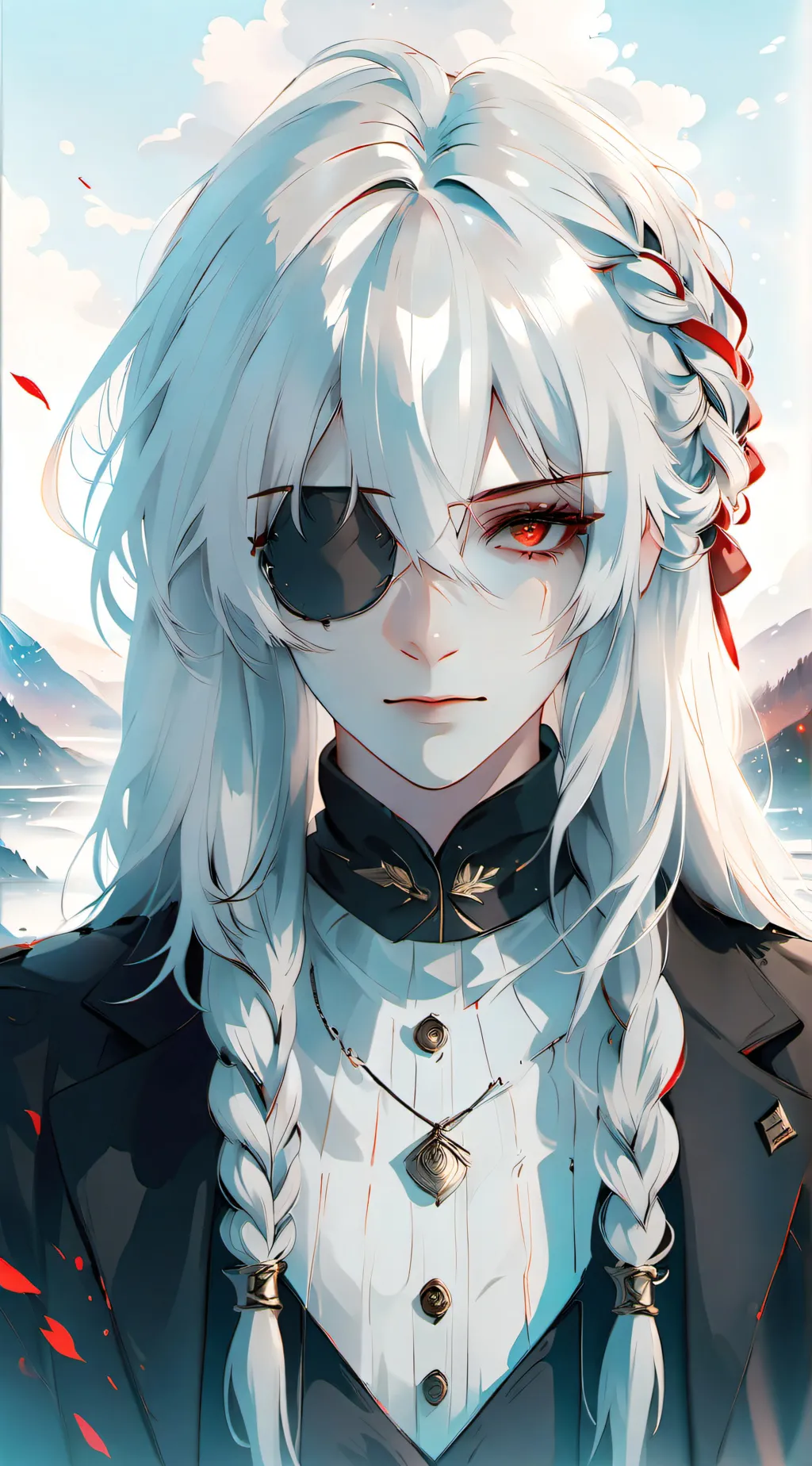ai character: Autumn background