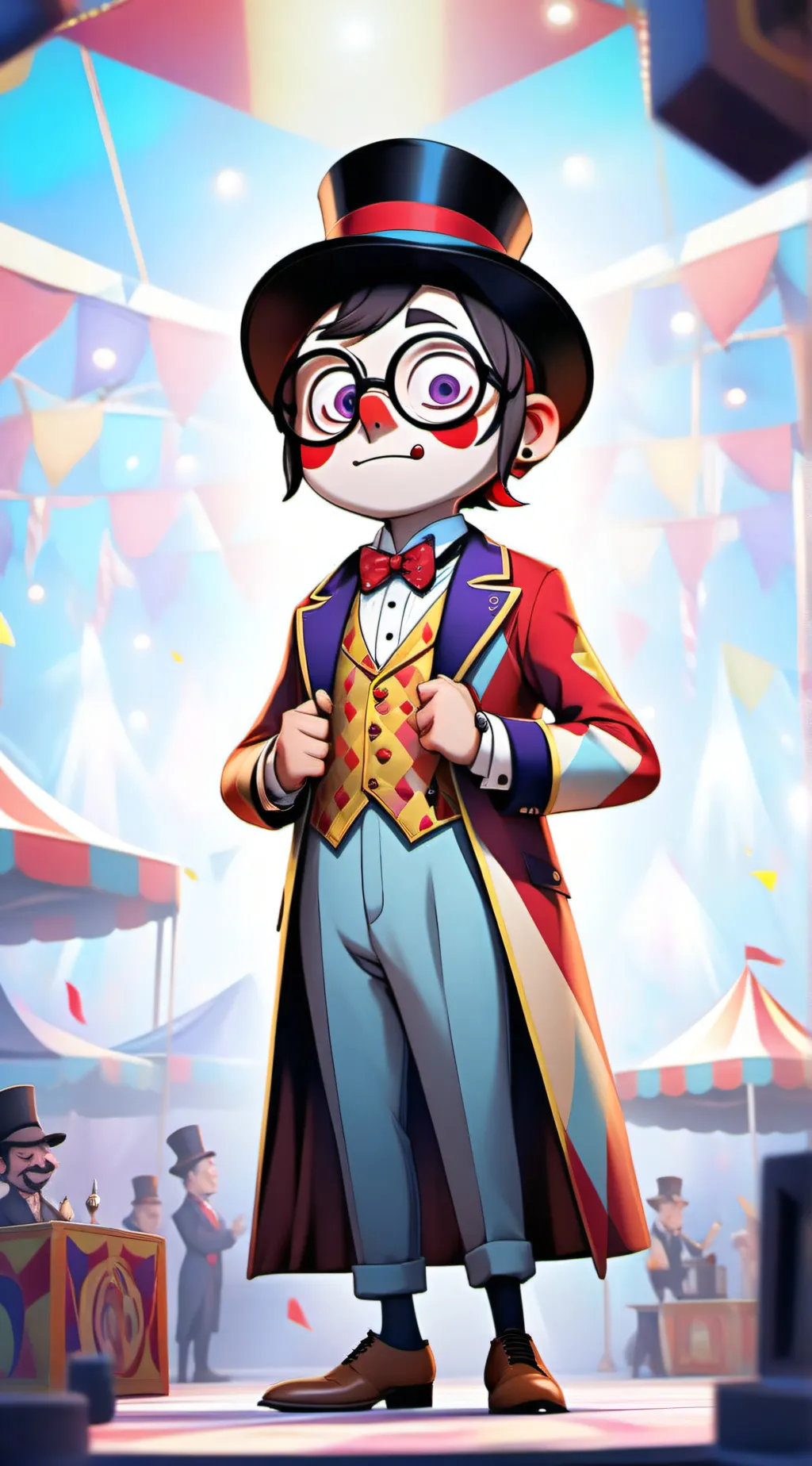 ai character: amazing digital ci background