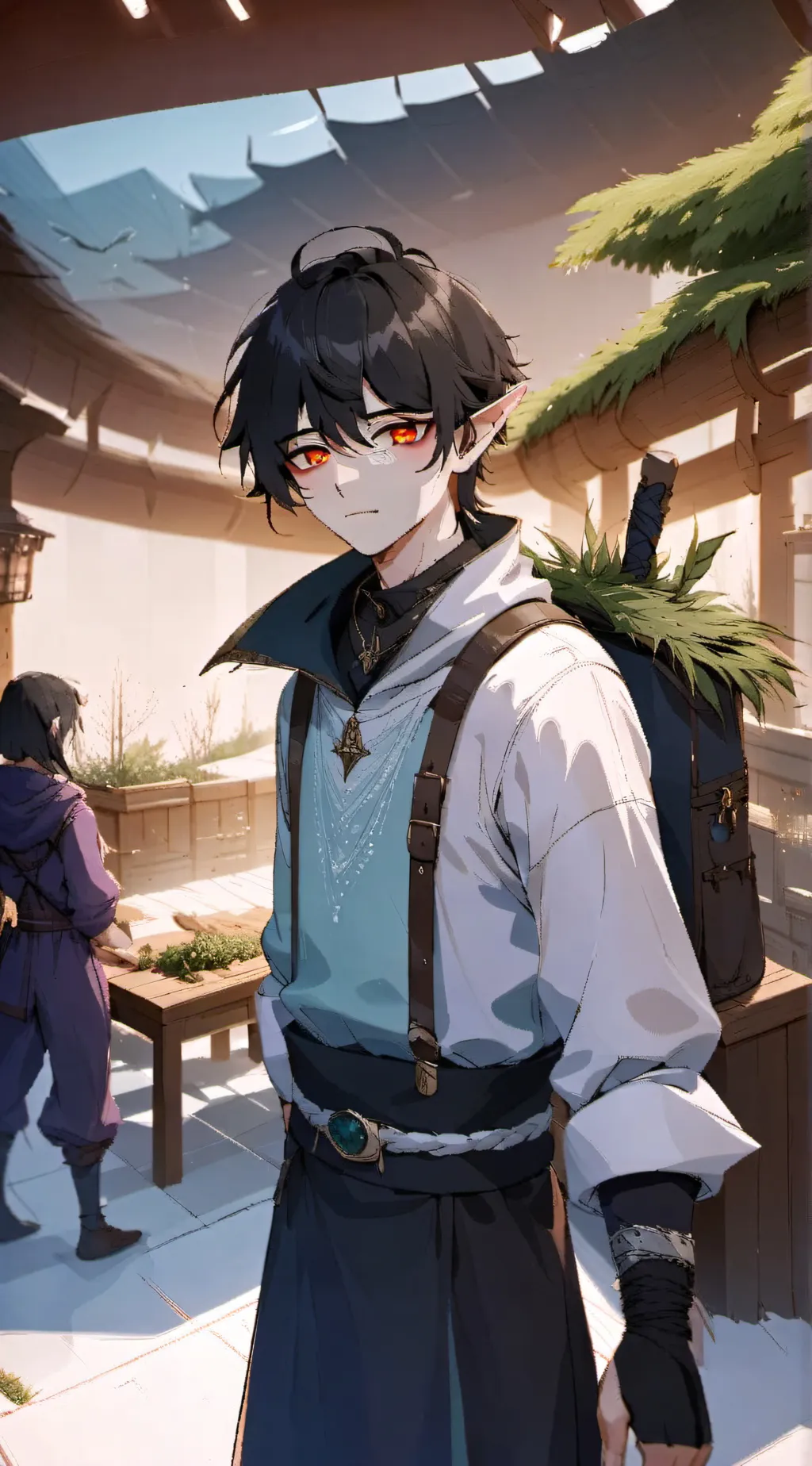 ai character: Min  background