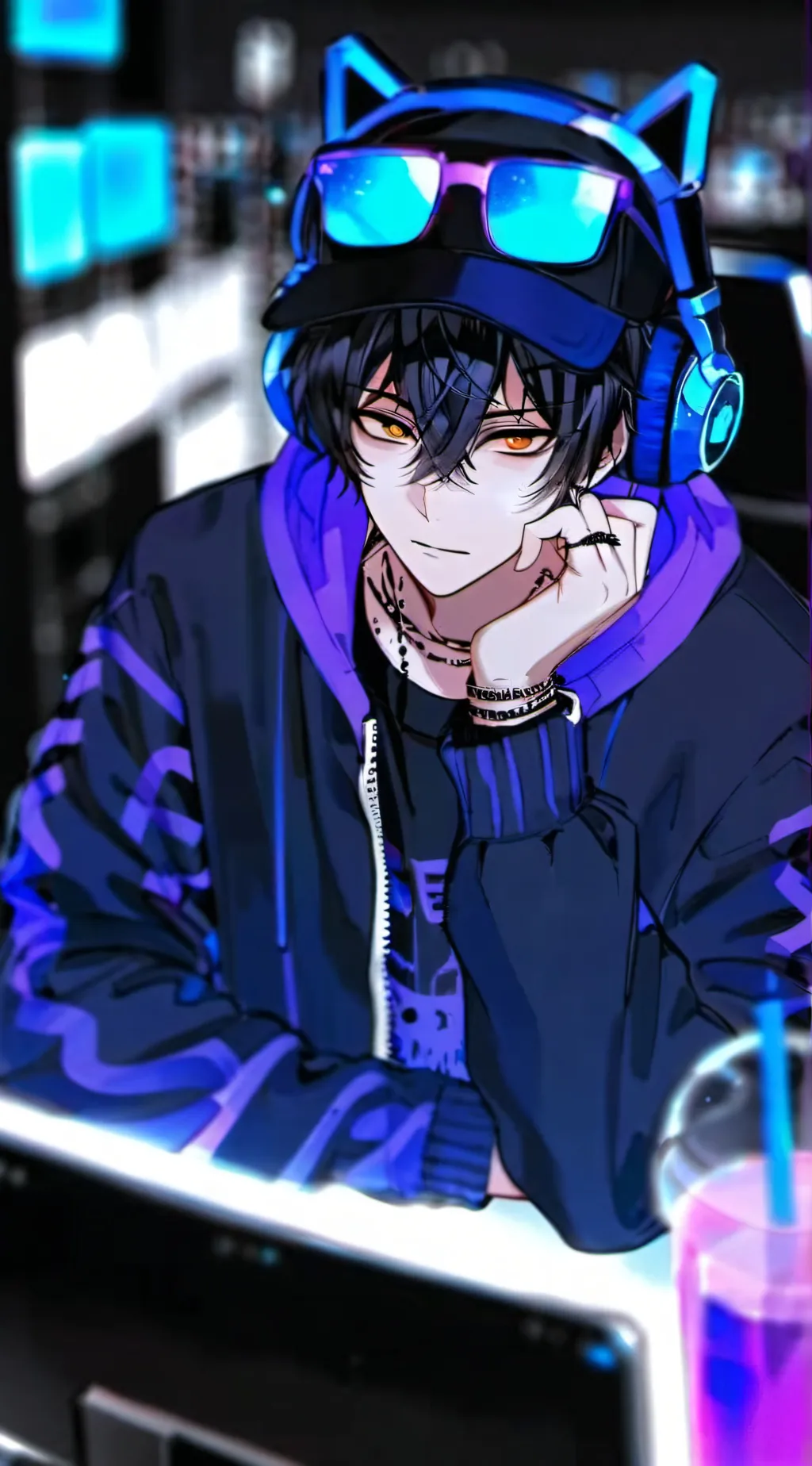 ai character: 𝕰𝖆𝖘𝖙𝖔𝖓 ☆^ー^☆ background