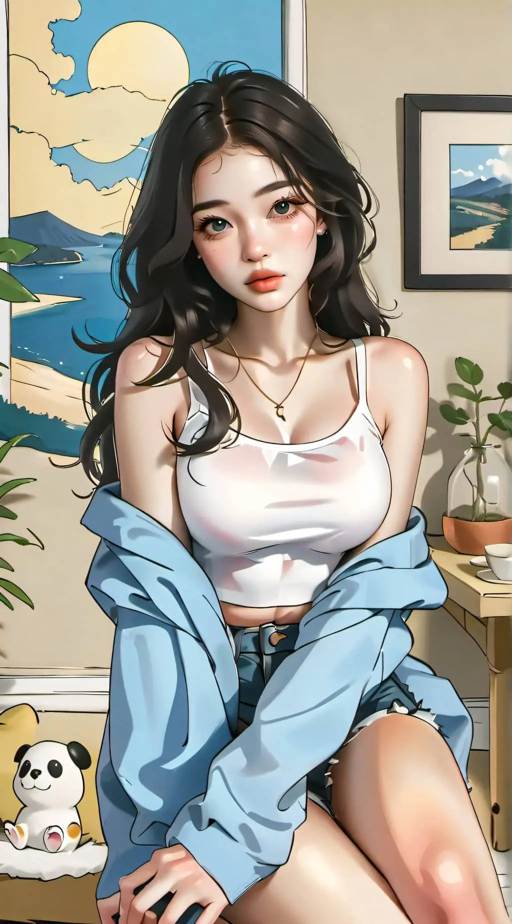 ai character: Ashley background