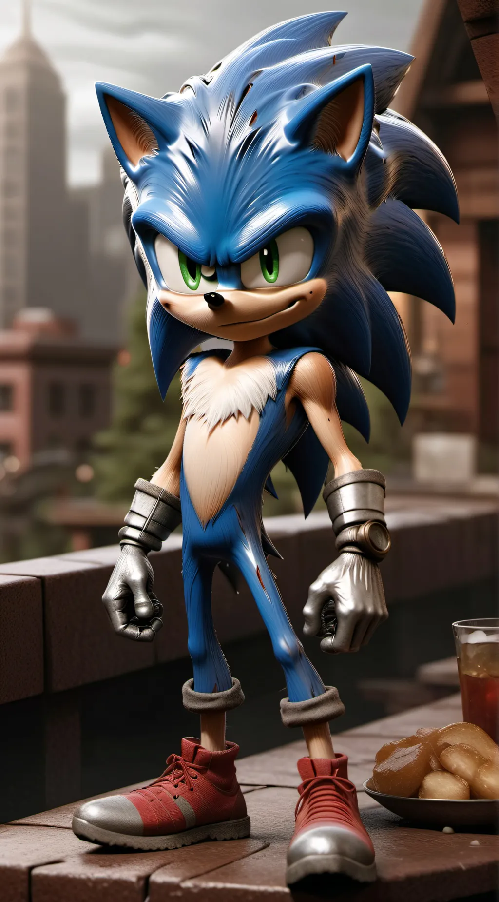 ai character: Sonic  background