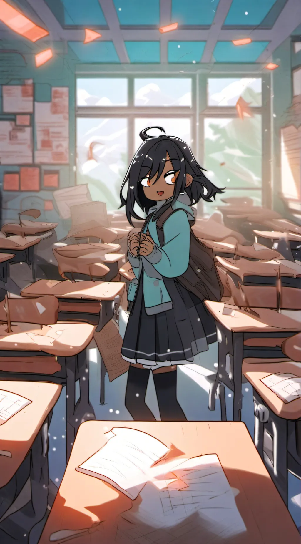 ai character: Mha yo bunny dance background