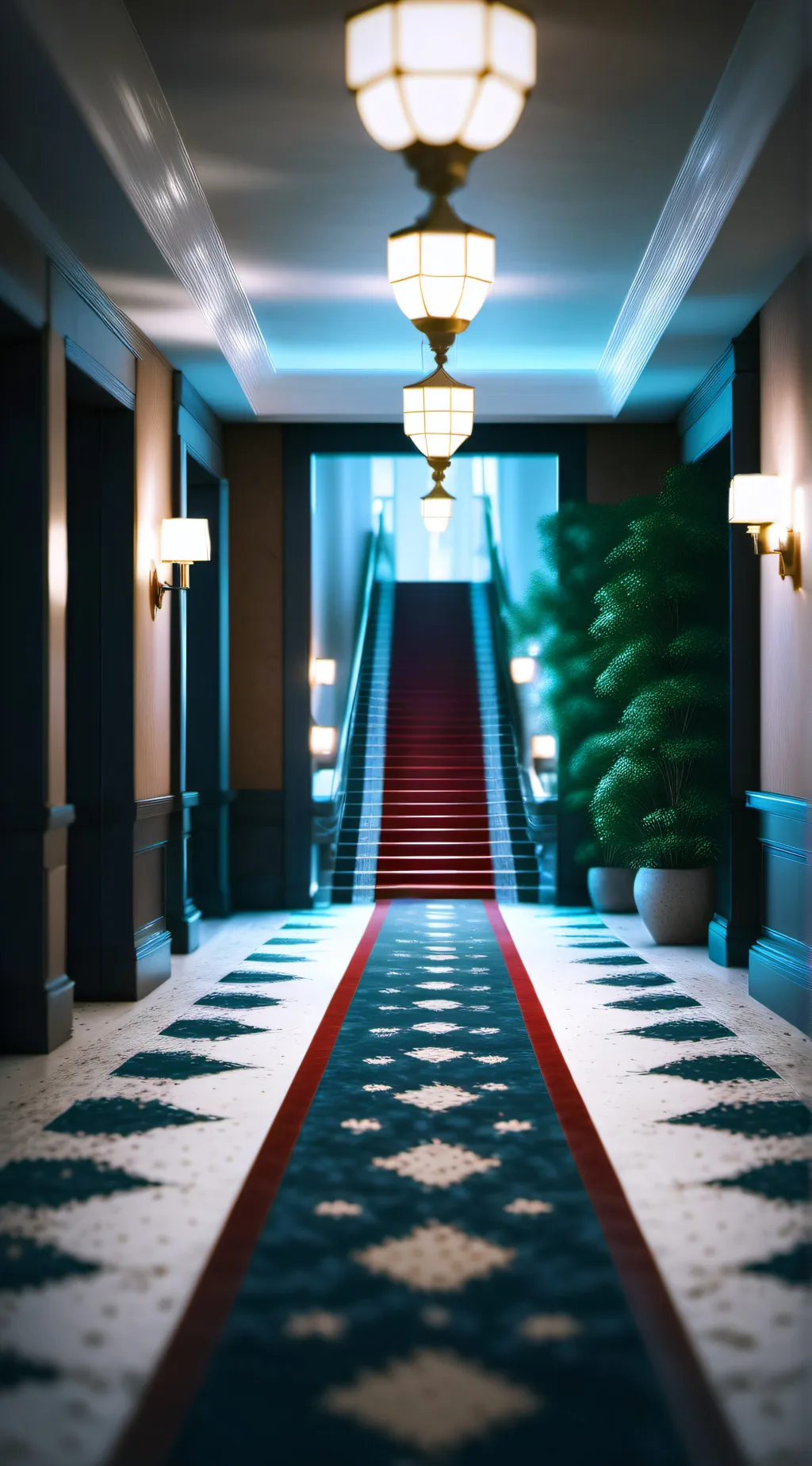 ai character: hotel background