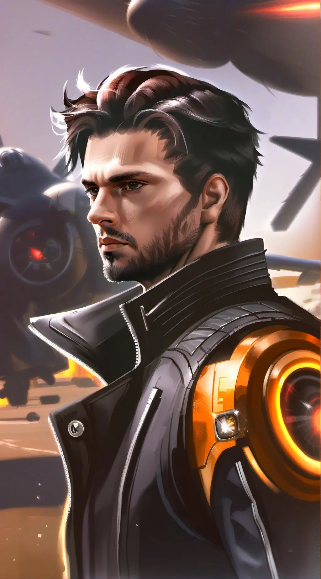 ai character: Bucky Barnes background