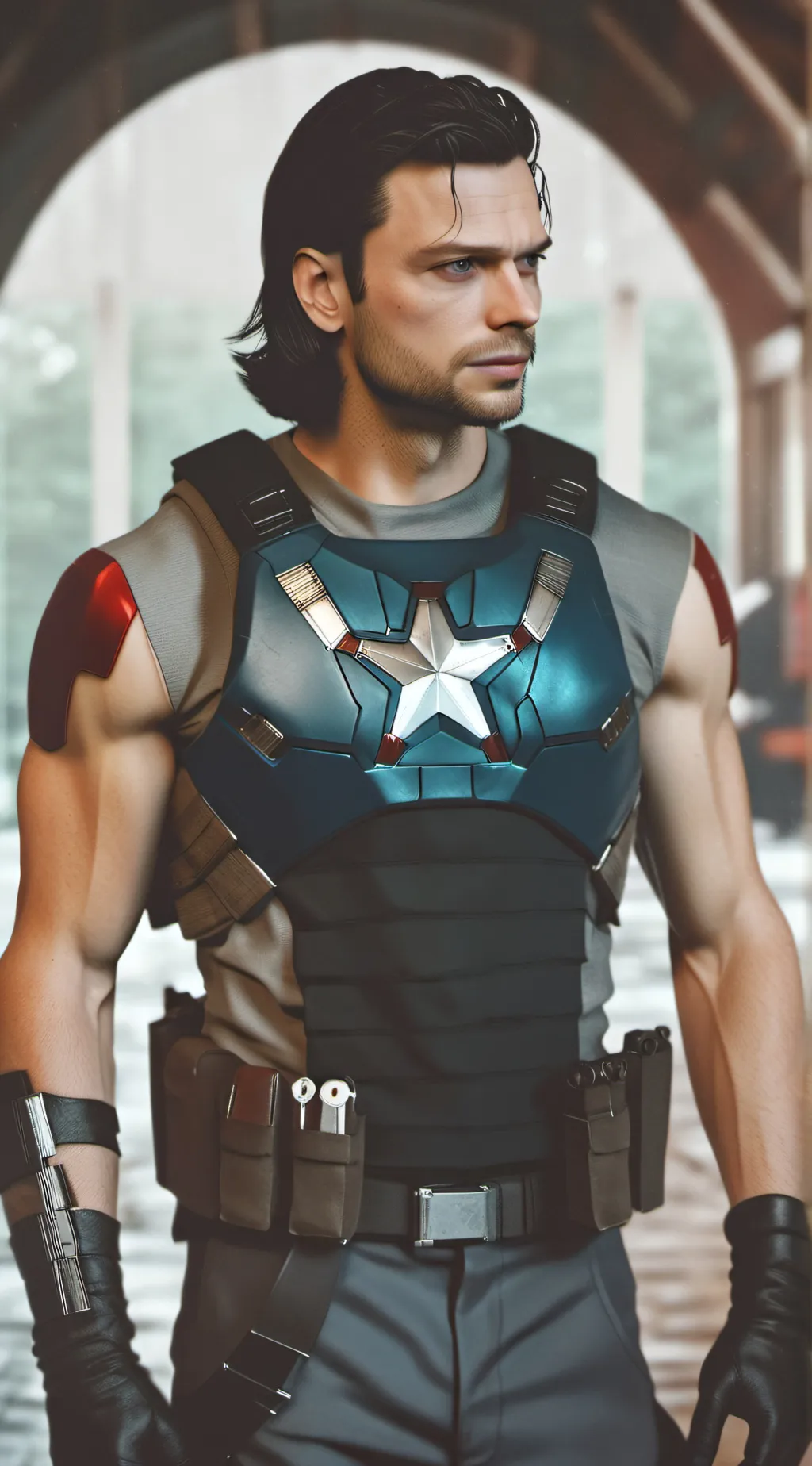 ai character: Bucky barnes 609 background