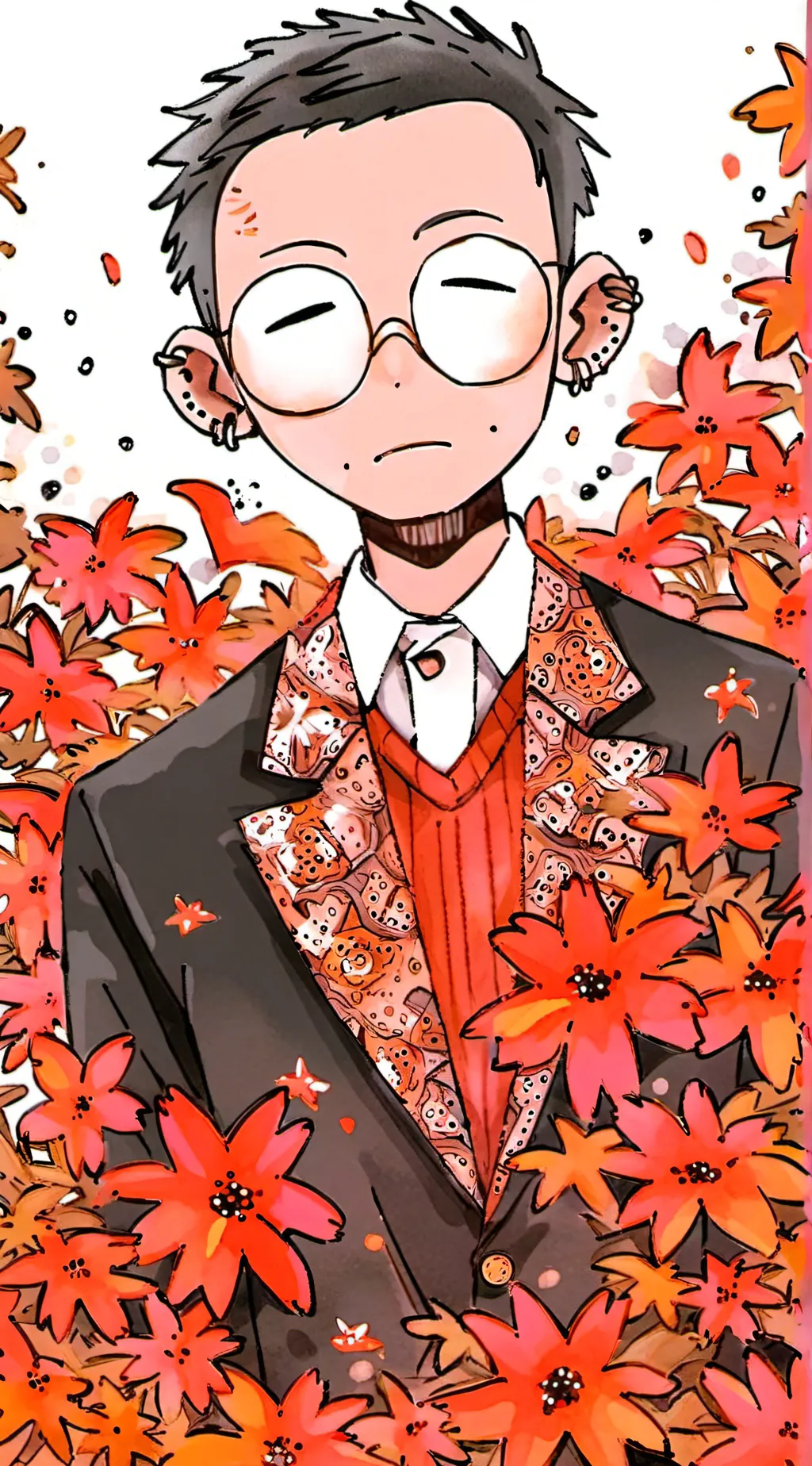 ai character: Cheering Up people background