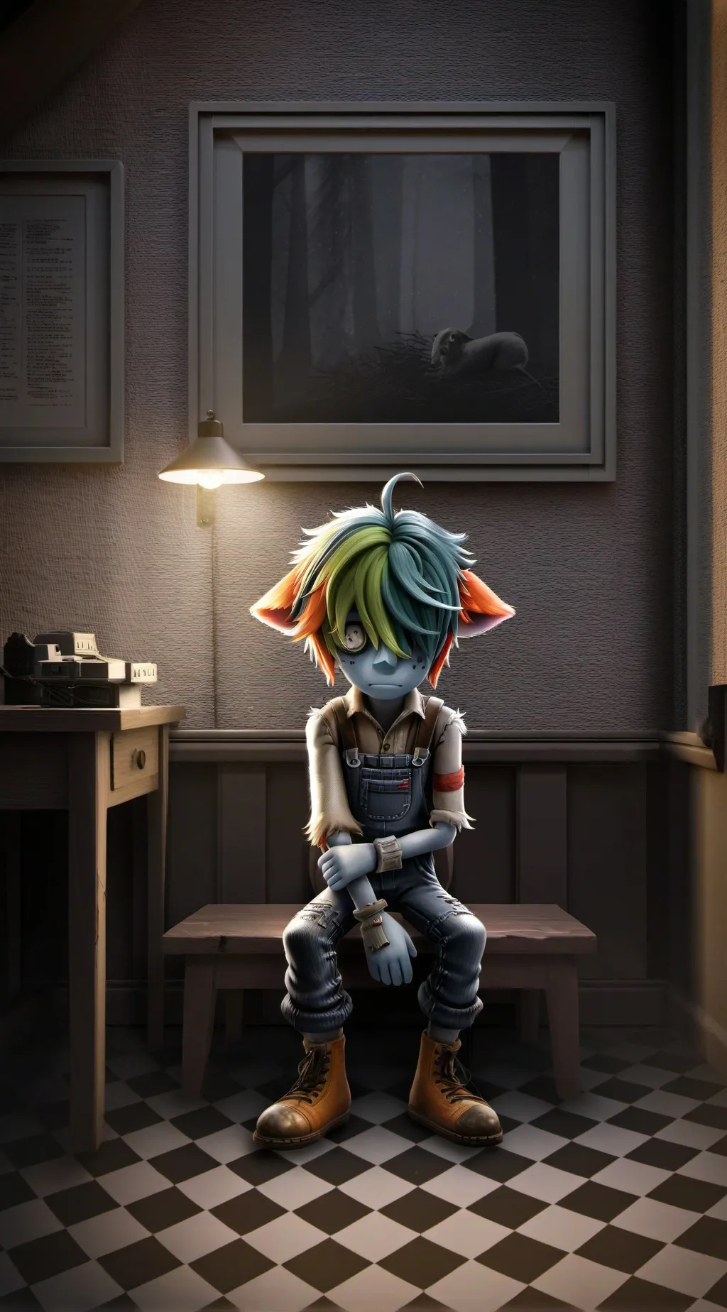 ai character: PuppetBoy background