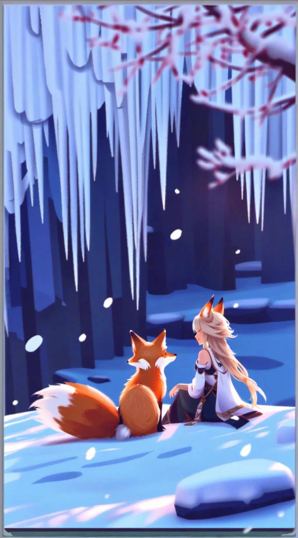ai character: Foxy background