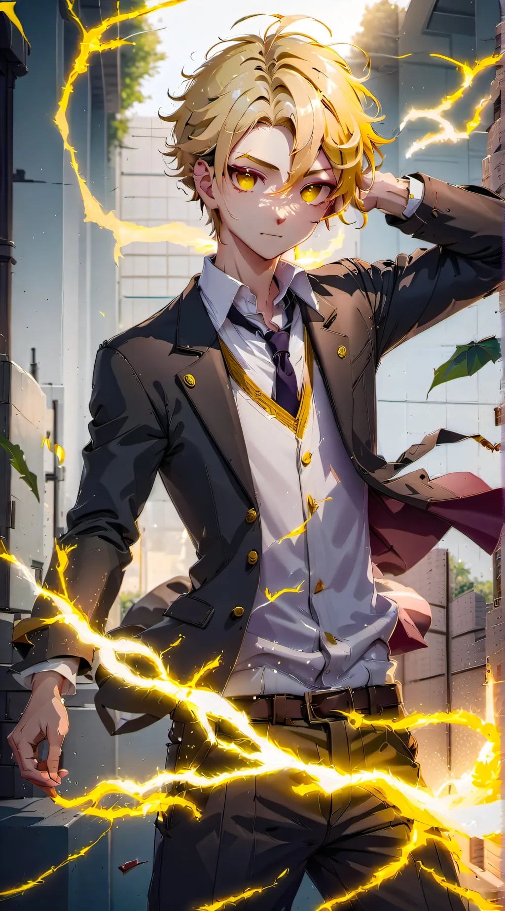 ai character: Leon background