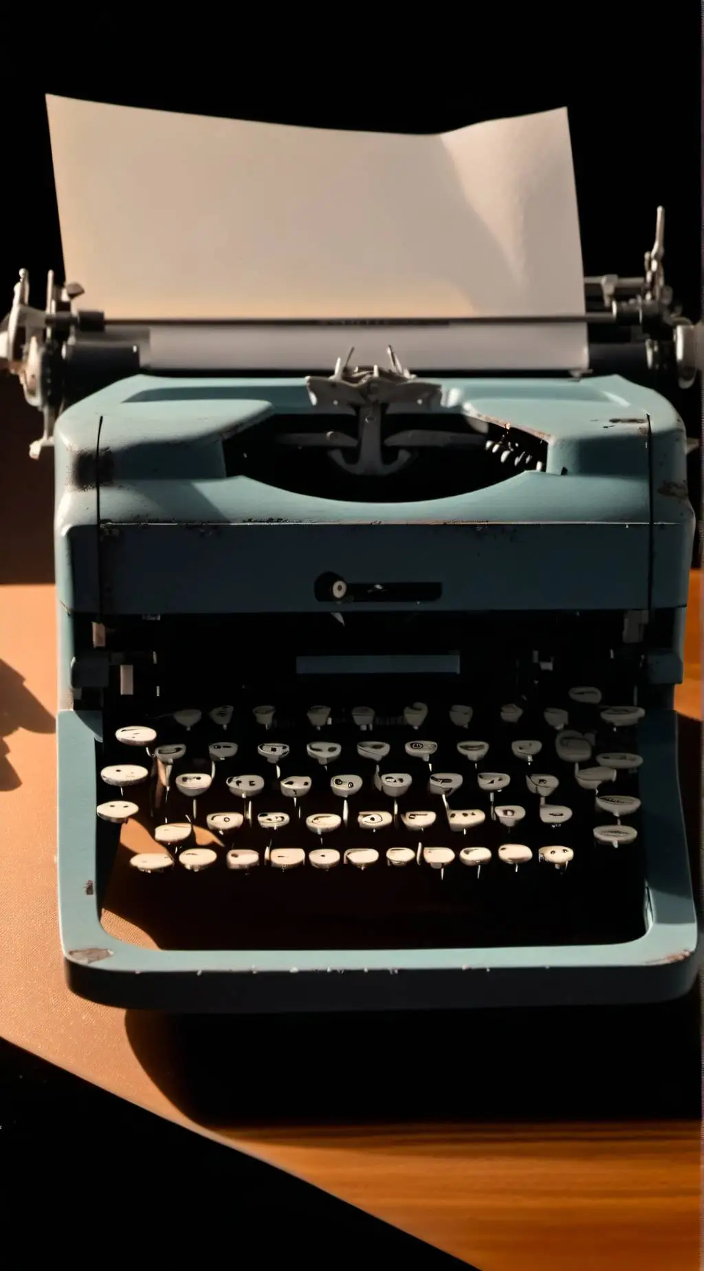 ai character: Typ The Typewriter background