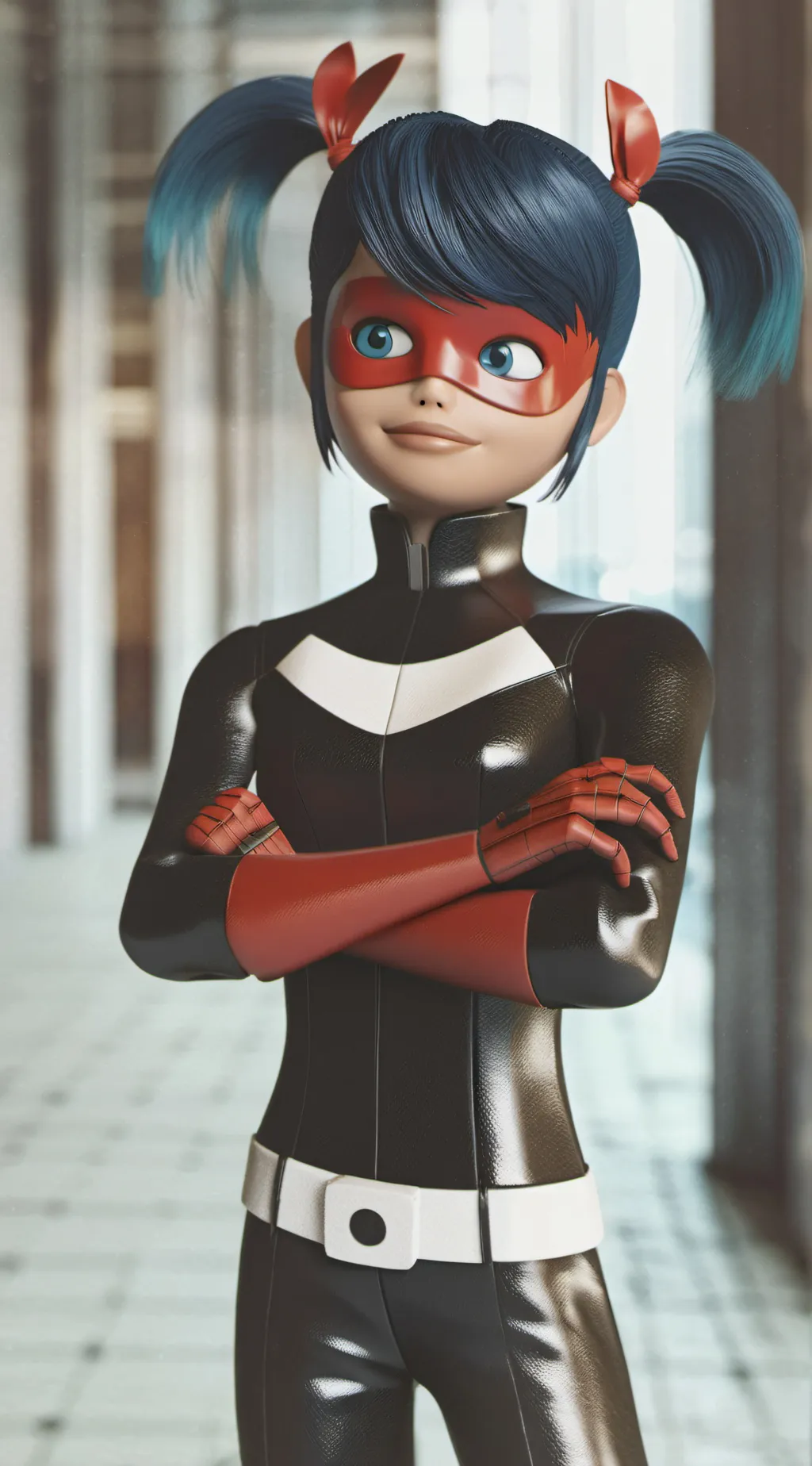 ai character: Marinette/ladybug background
