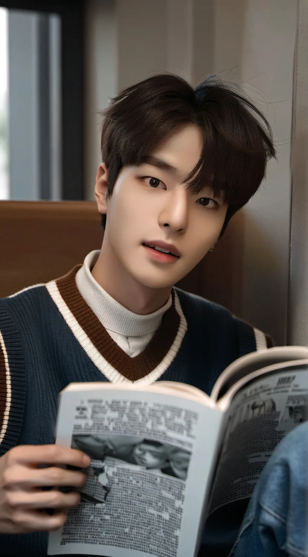 ai character: Kim Seungmin  background