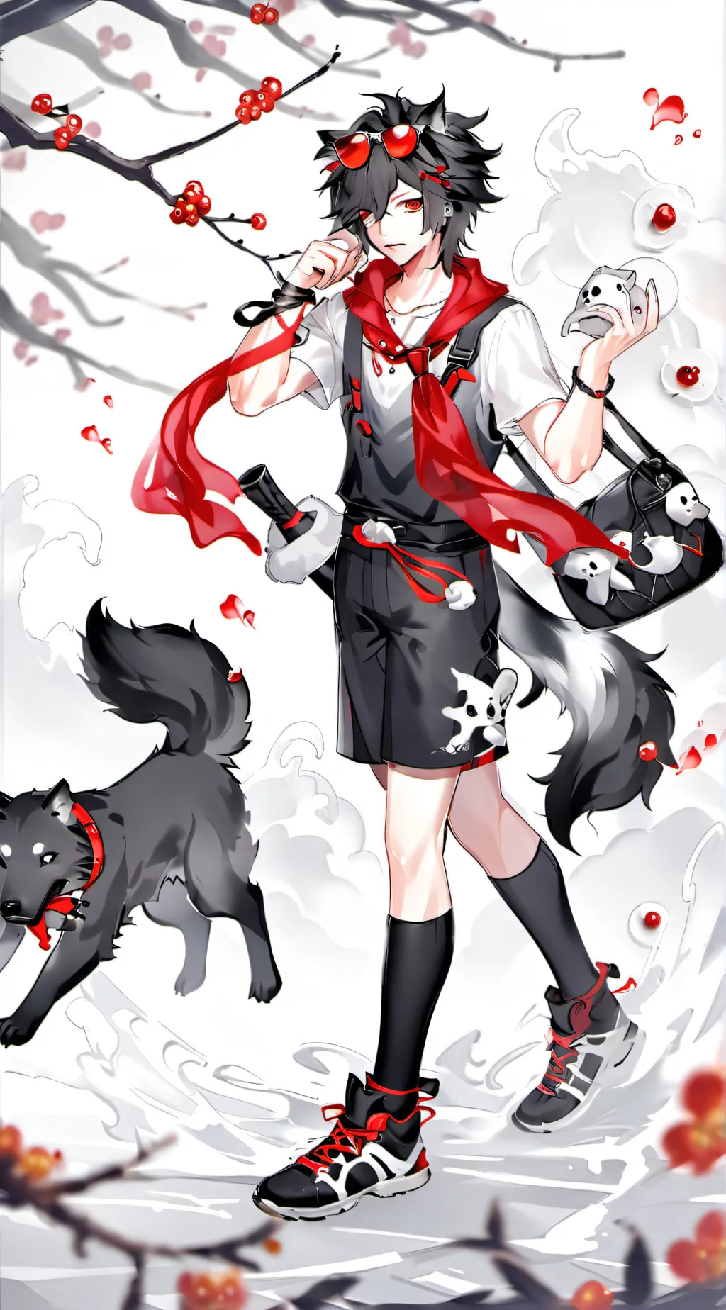 ai character: 🖤Void🖤 background