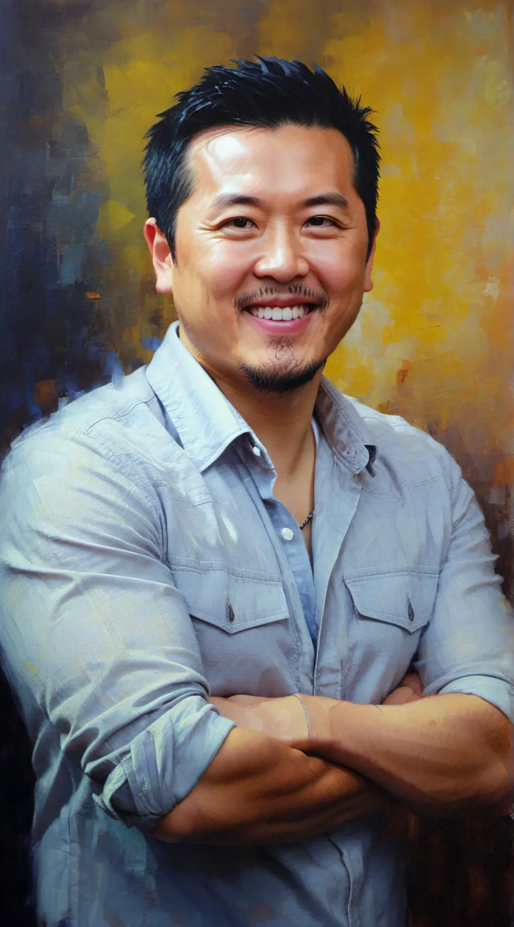 ai character: Justin Lin background
