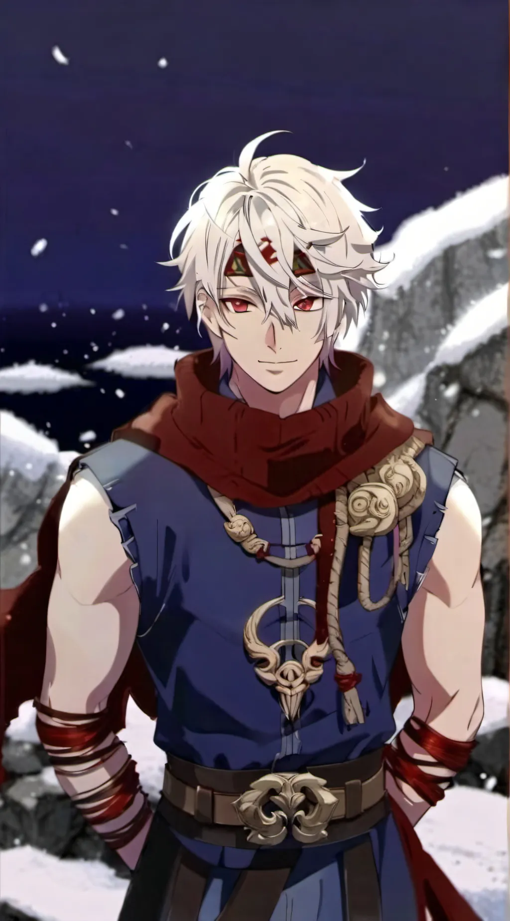 ai character: Tengen + Rengoku background
