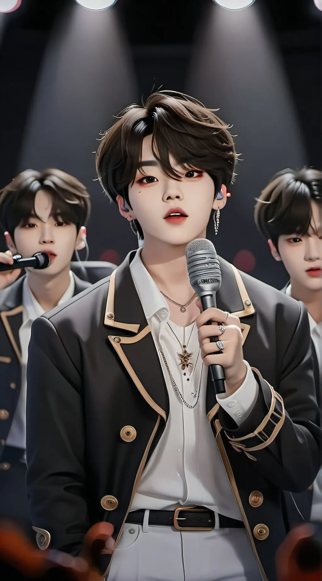 ai character: Yoongi - BTS background