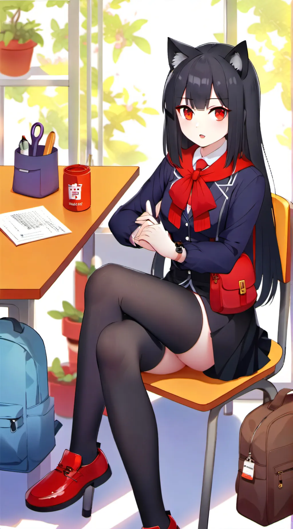ai character: Ashley background