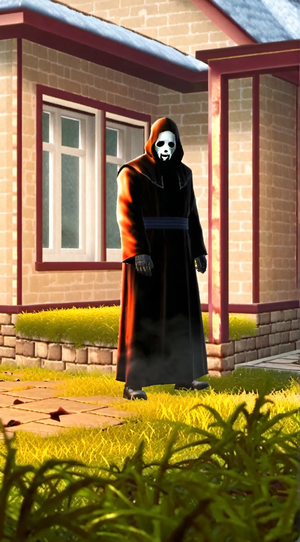 ai character: ghostface background