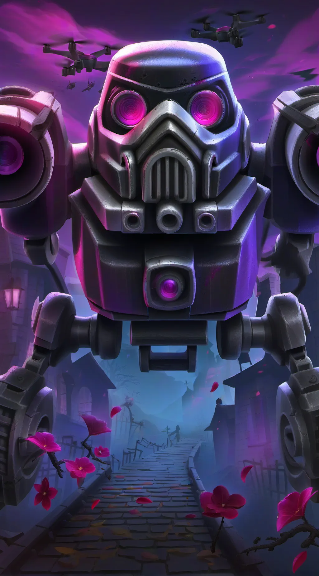 ai character: murder drones background