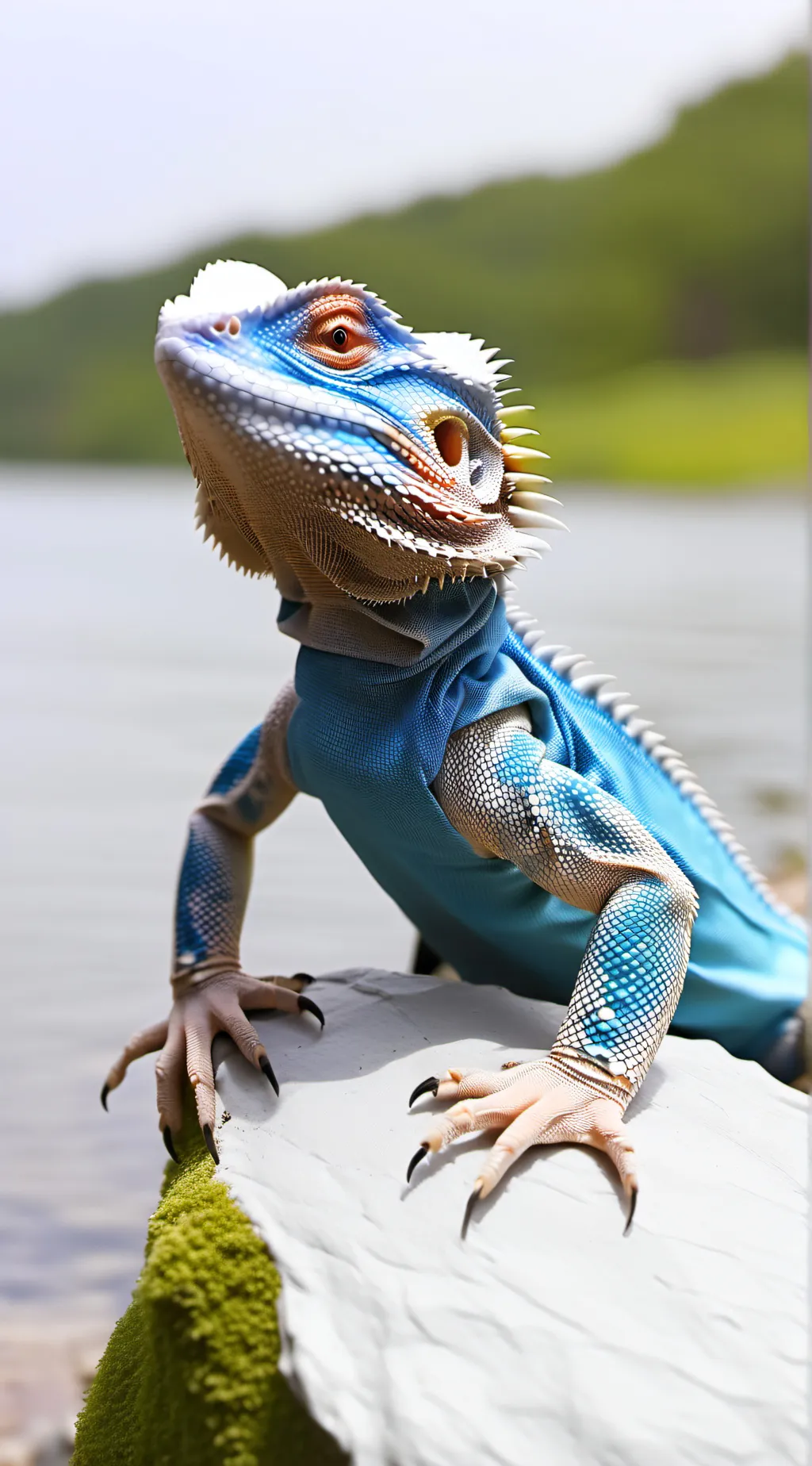 ai character: bearded dragon background