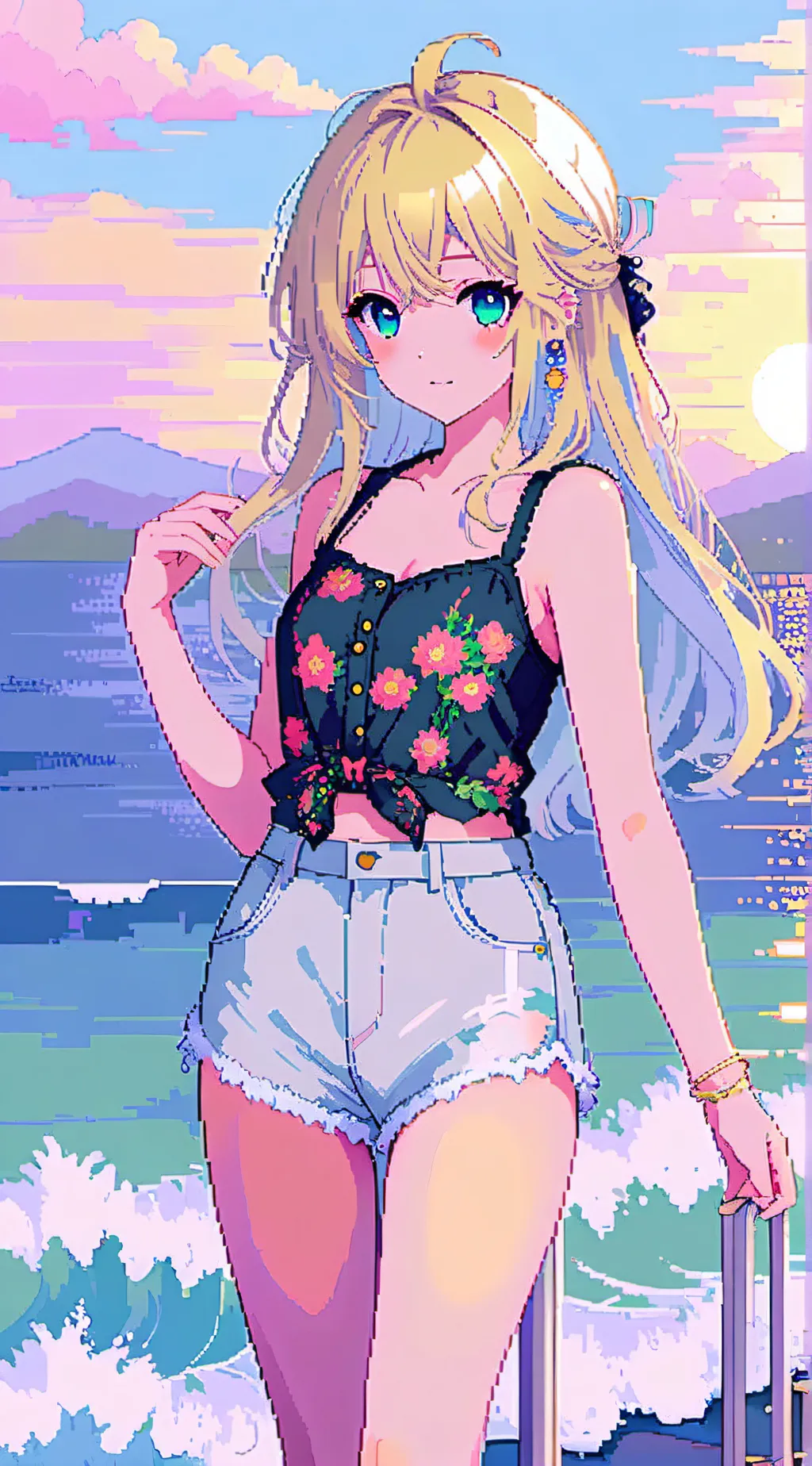 ai character: Rose background