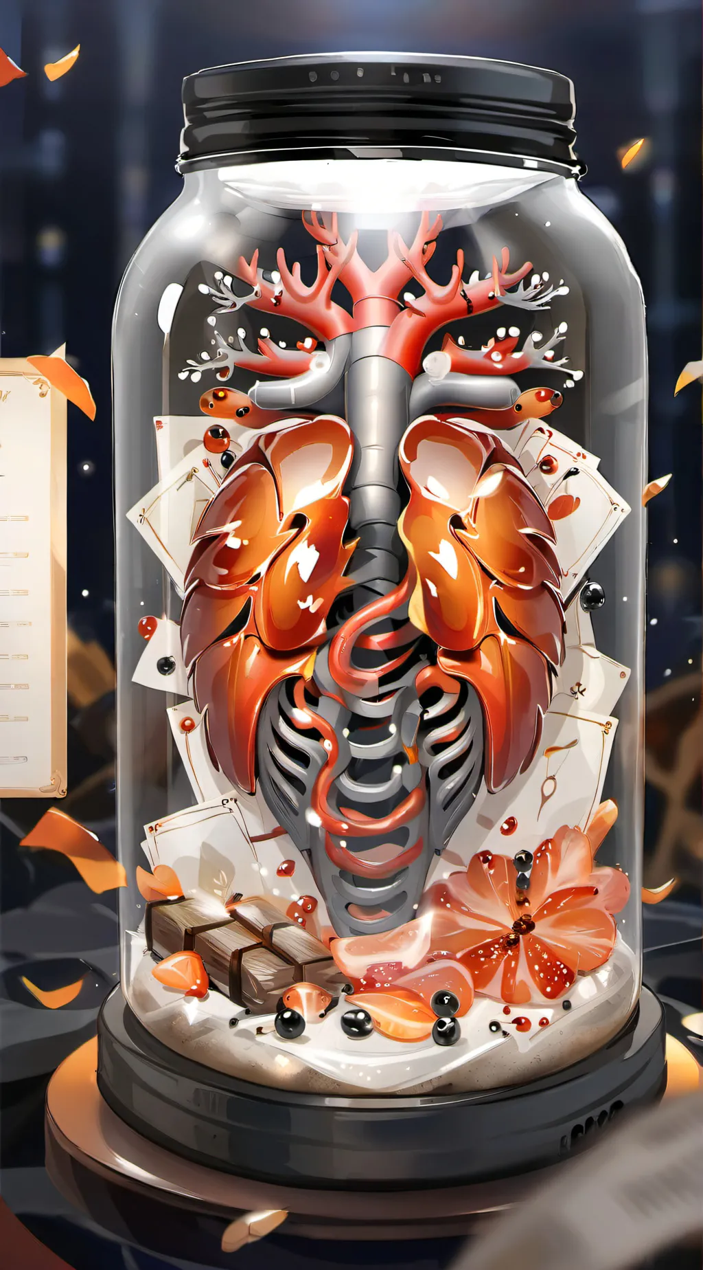 ai character: organ humans background