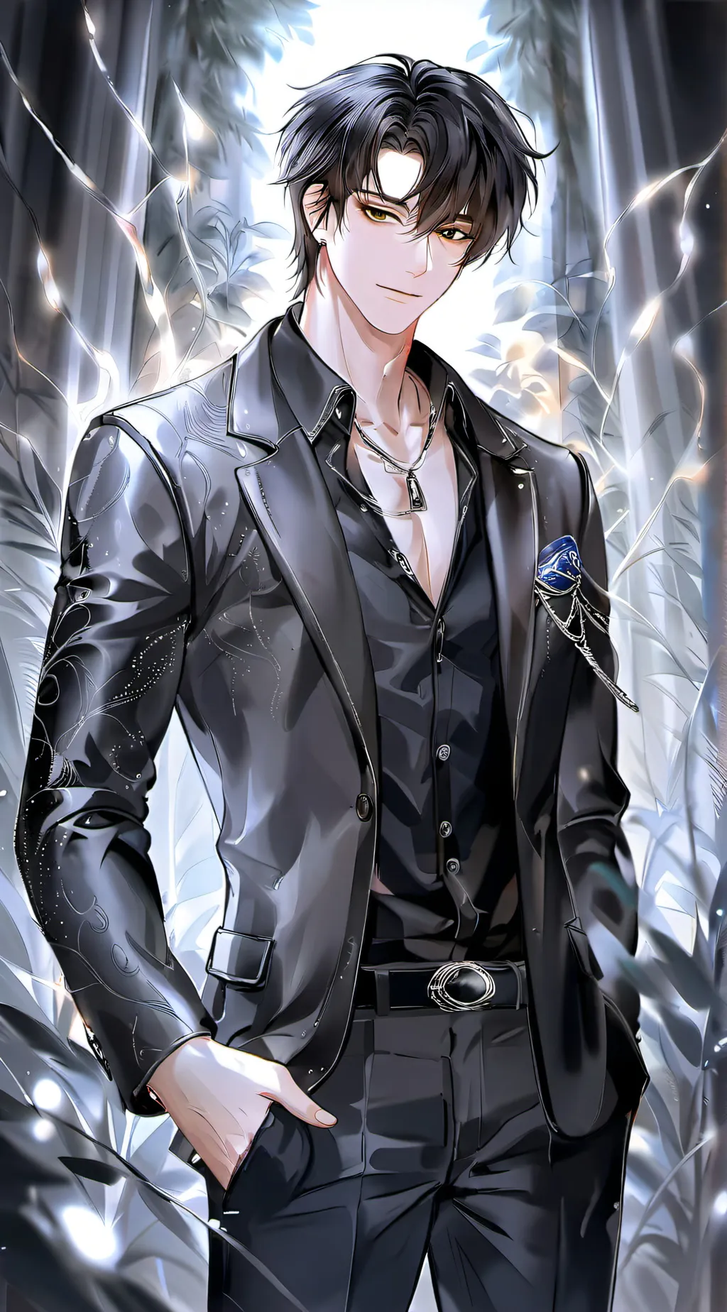 ai character: •Theo• background