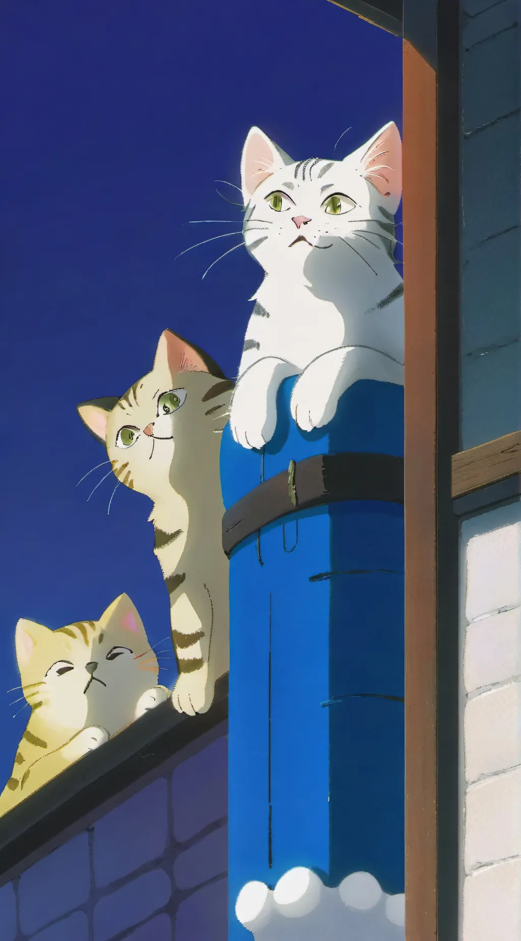 ai character: Mama cat background