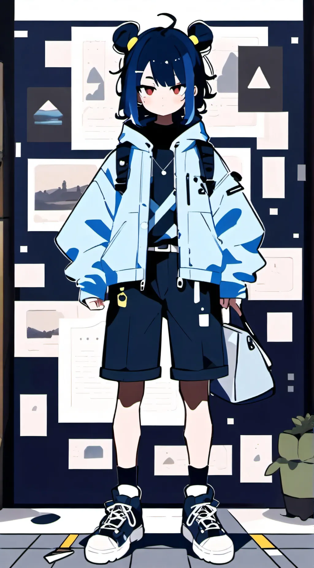 ai character: KREW!!! background