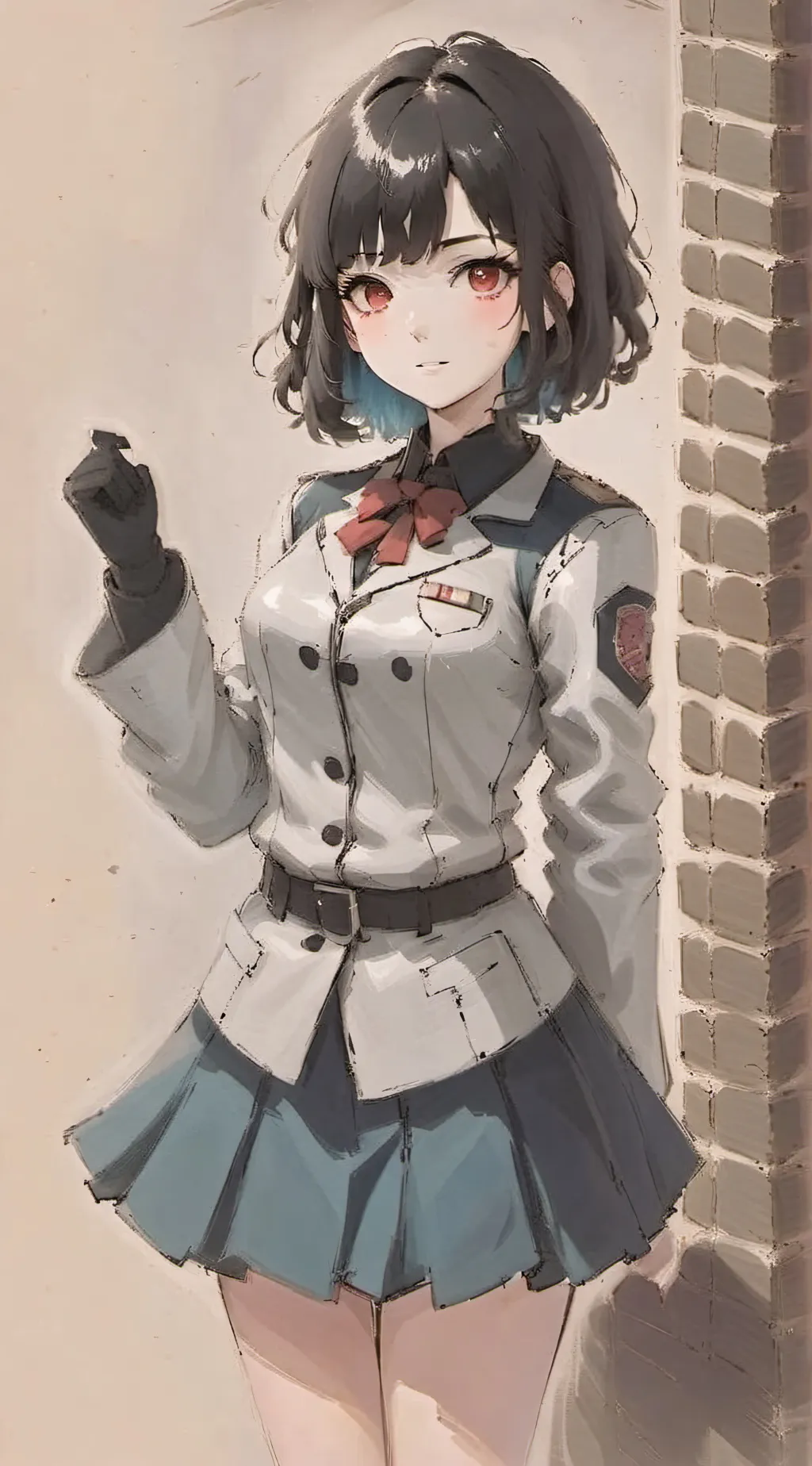 ai character: Mha boys school  background
