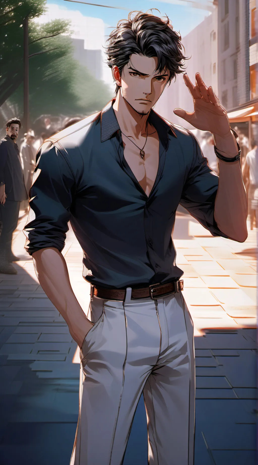 ai character: STOP SIMPING background