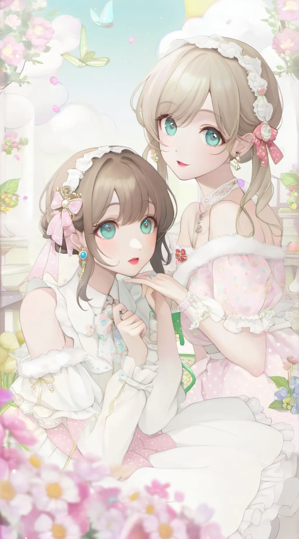 ai character: Emma and Emily background