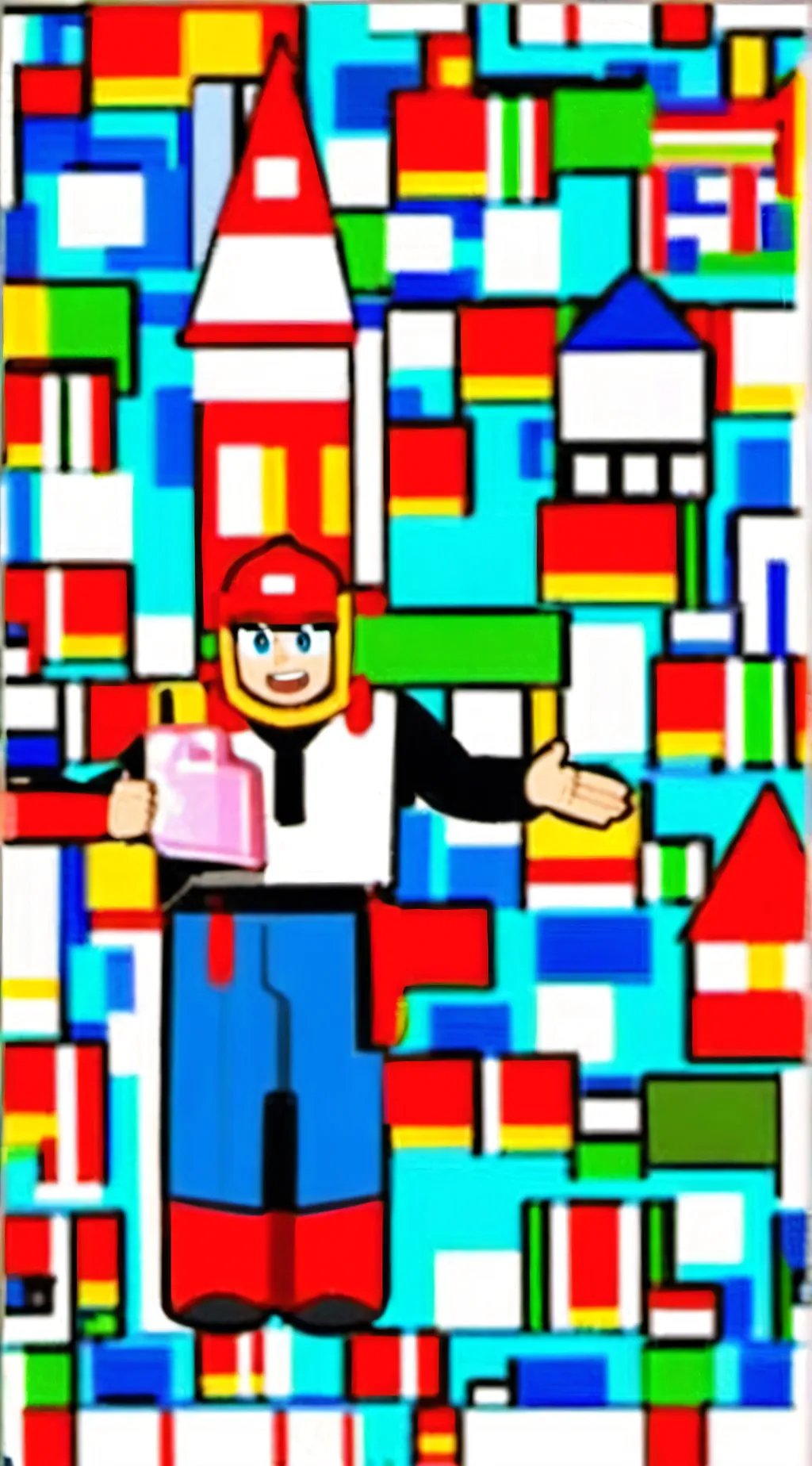ai character: johnny minecraft  background