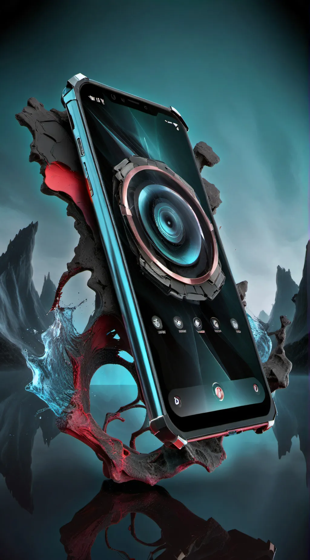 ai character: Phone background