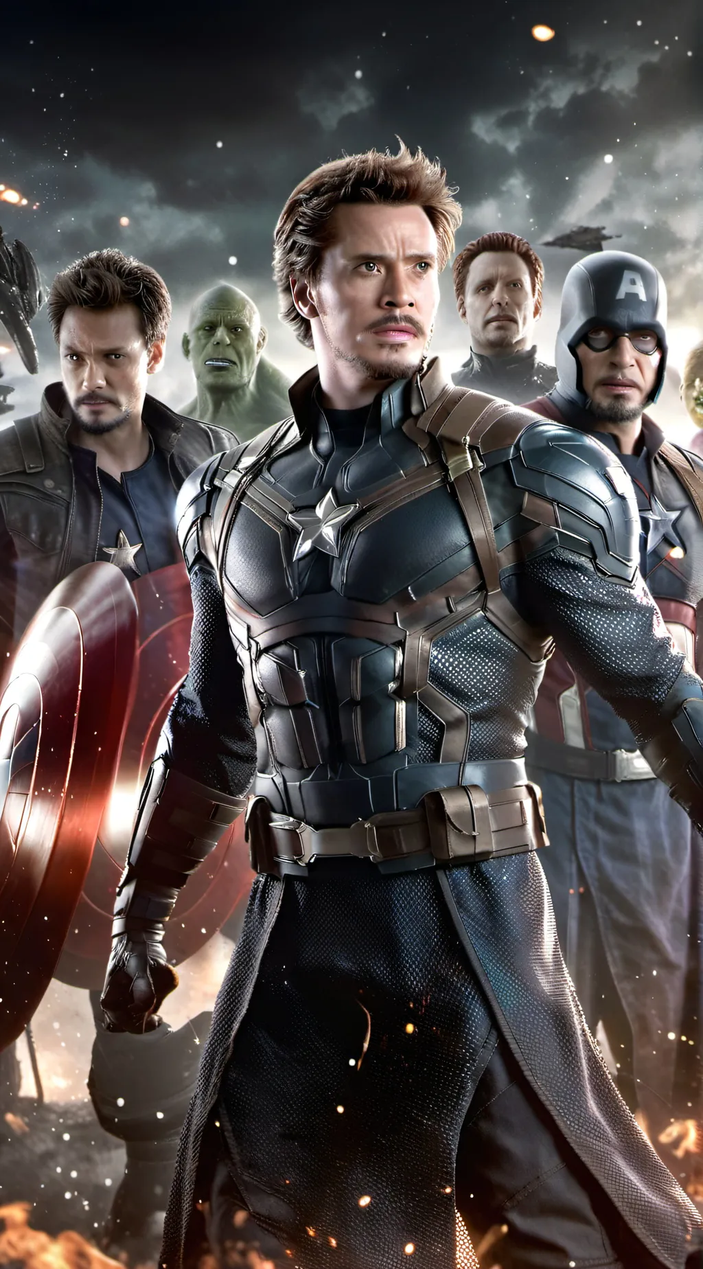 ai character: Avengers background