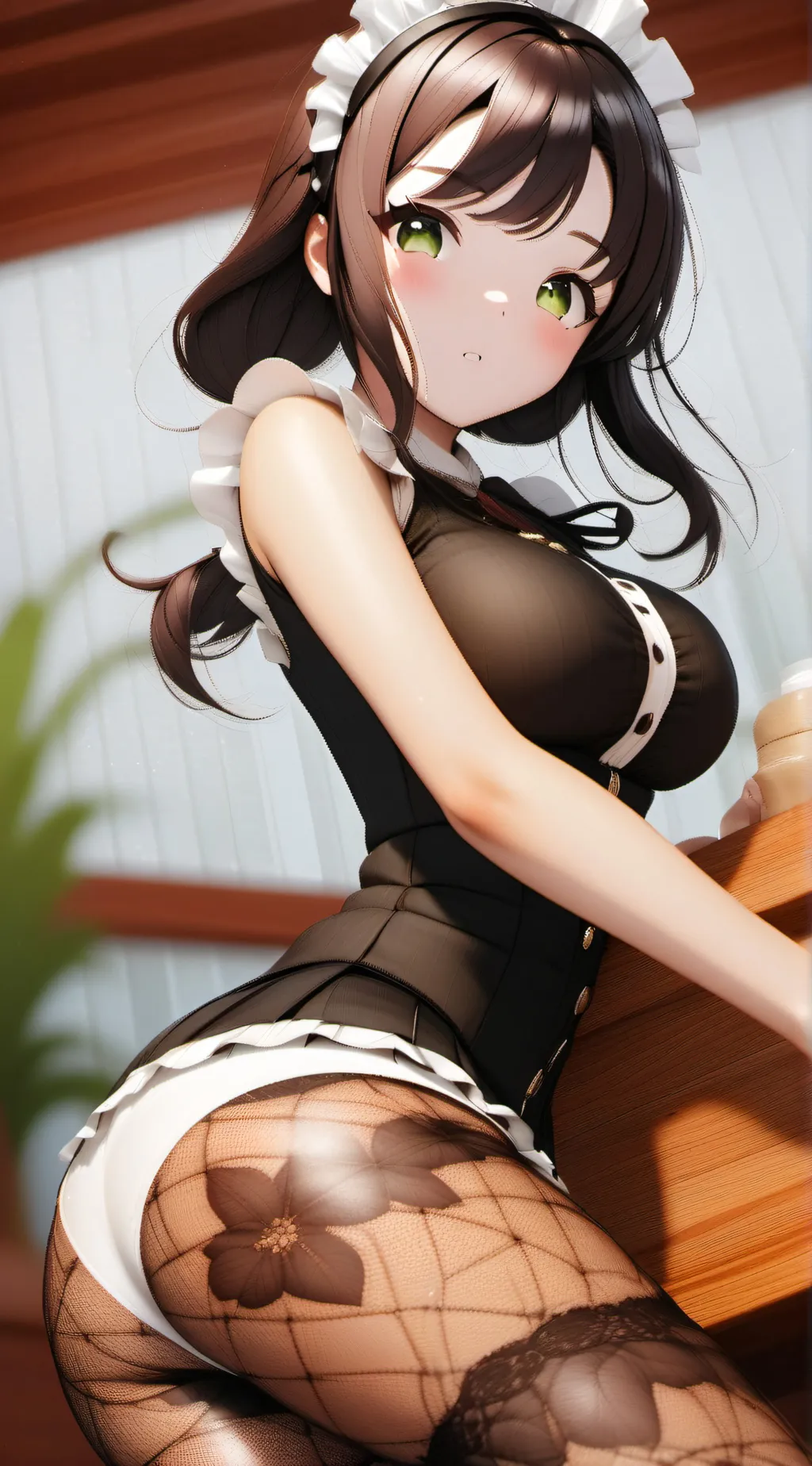 ai character: The naughty maid background