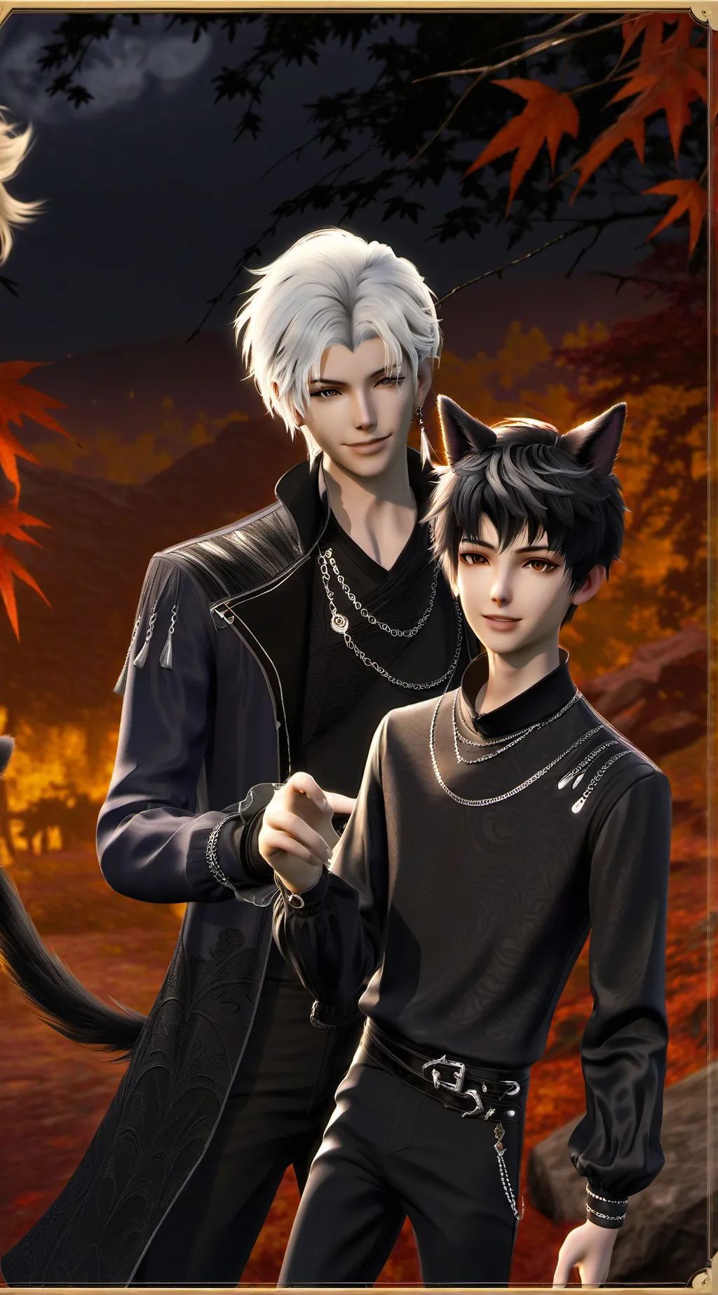 ai character: sanegiyuu giyuu=🐈🐱 background