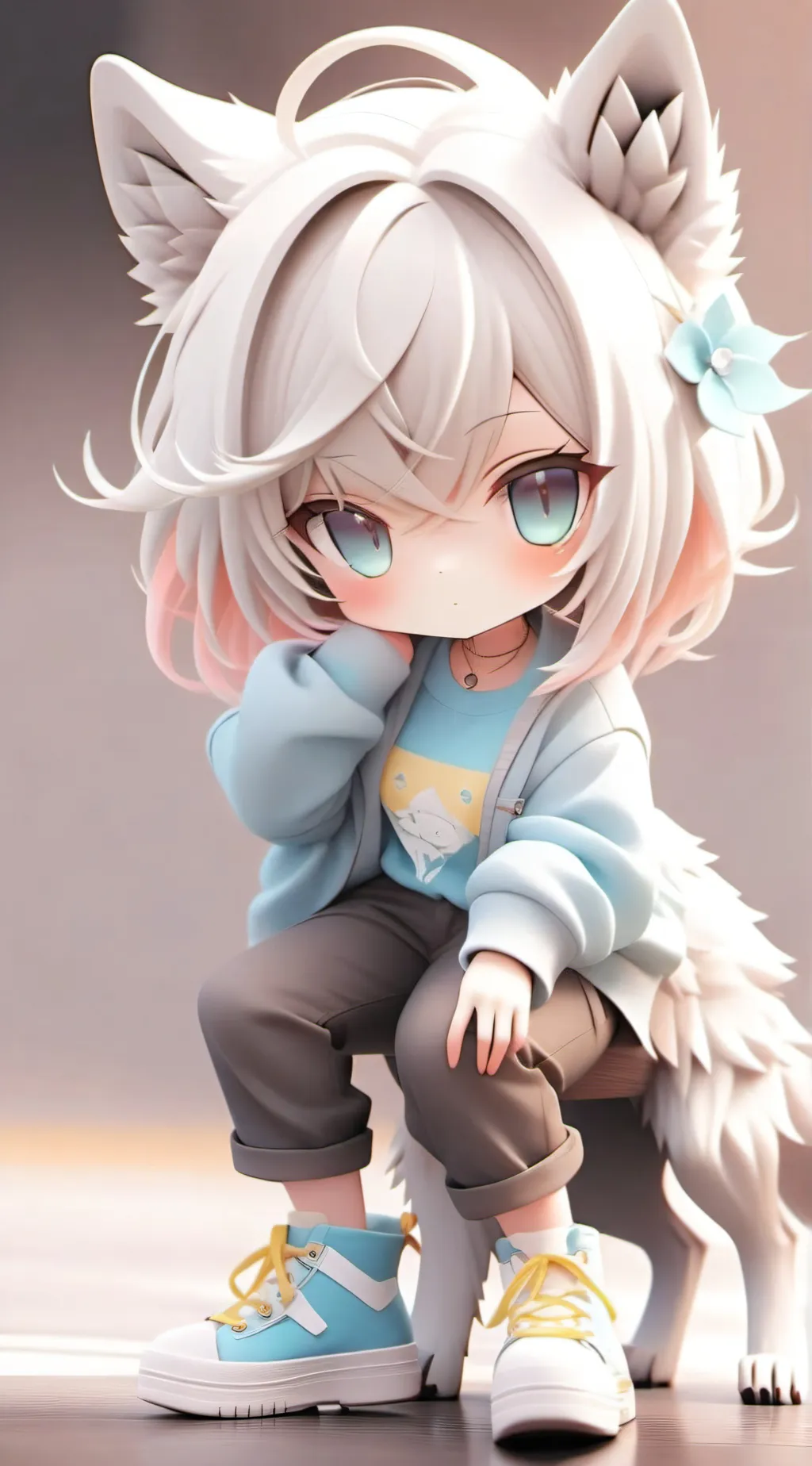 ai character: Bluewolfs gf background