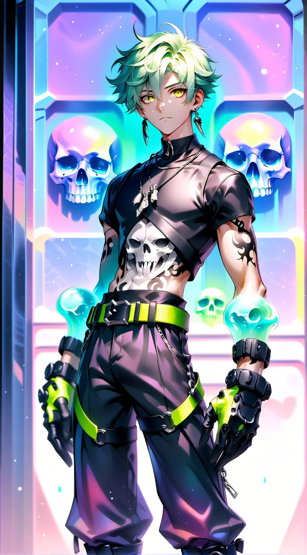 ai character: Jackson Skull background