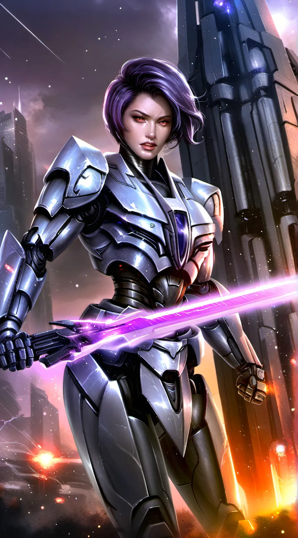 ai character: Magatron (female) background