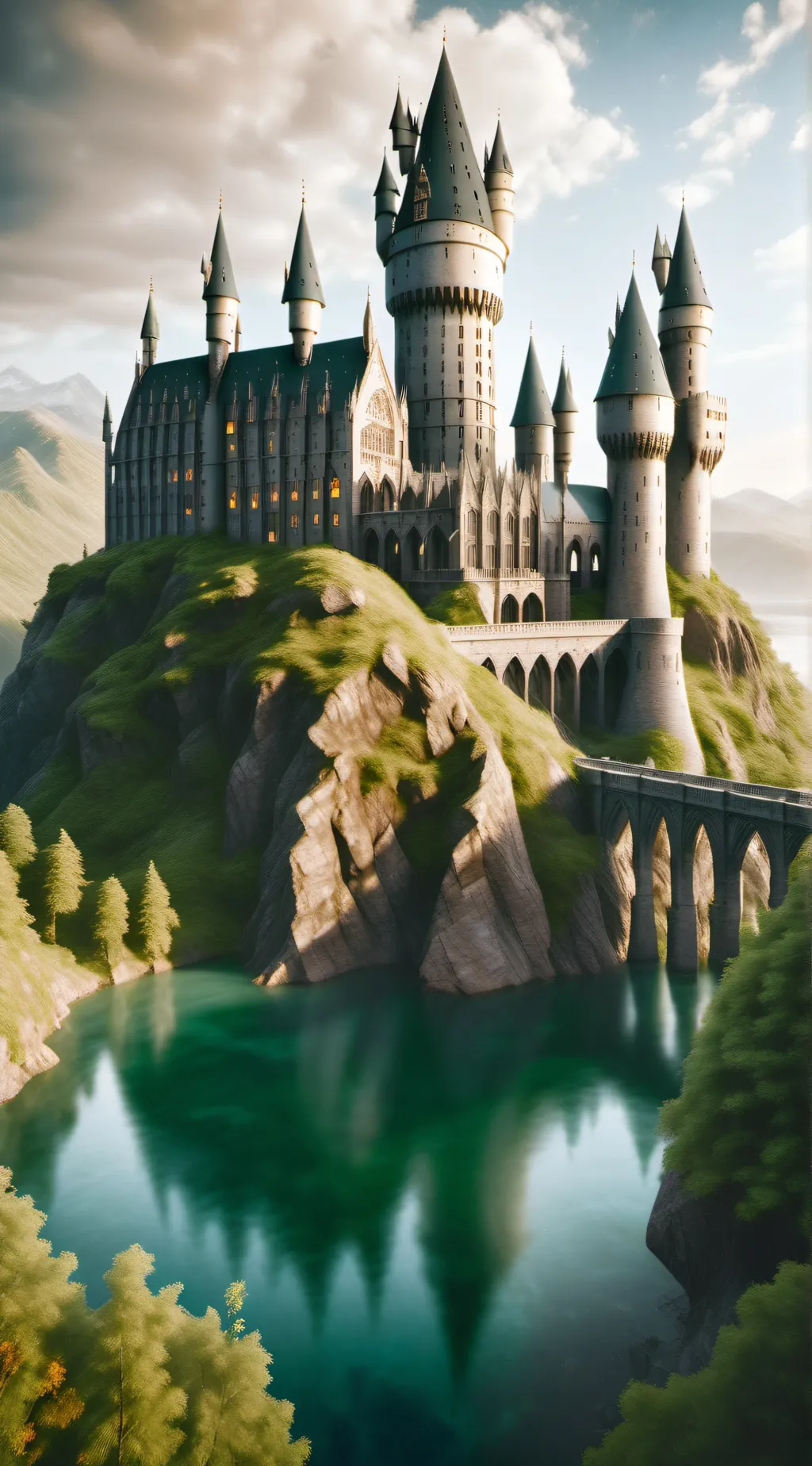 ai character: Hogwarts  background
