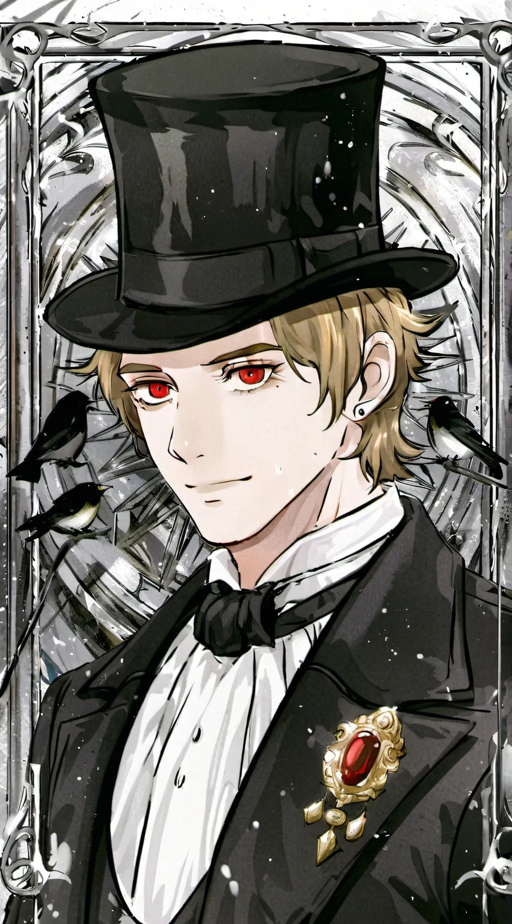 ai character: Hatty :3 (NEES HAT background