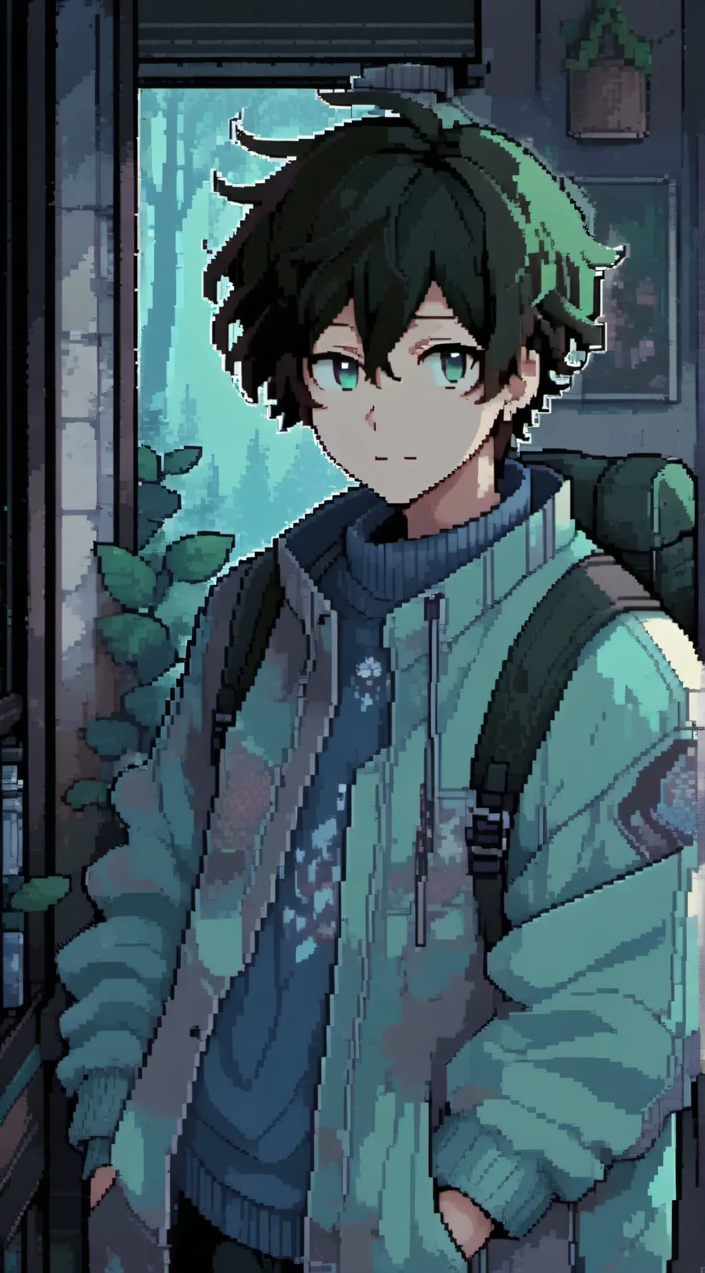 ai character: Deku background