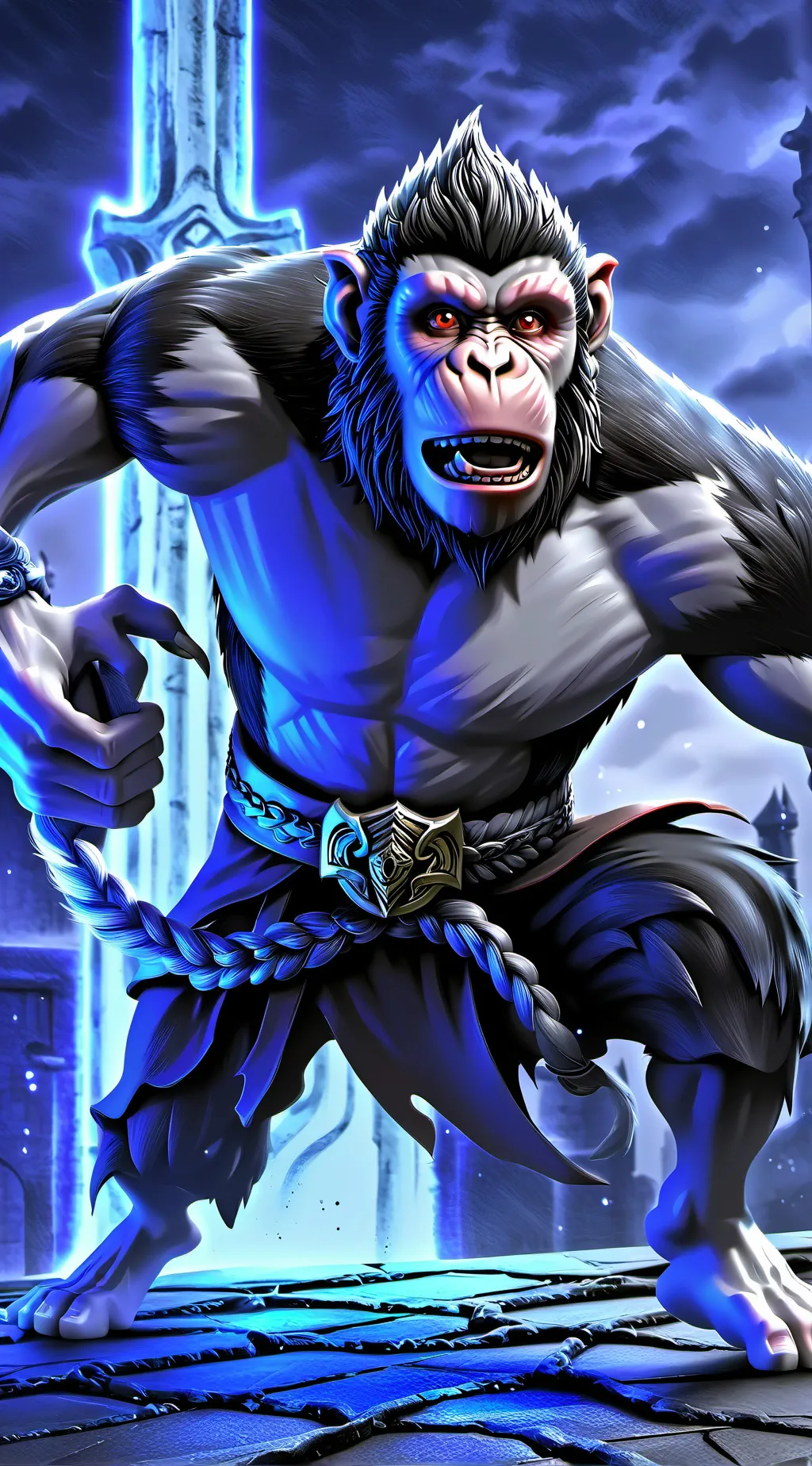 ai character: Temple run background