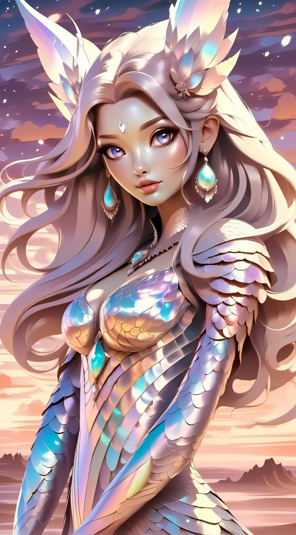 ai character: Luna  background