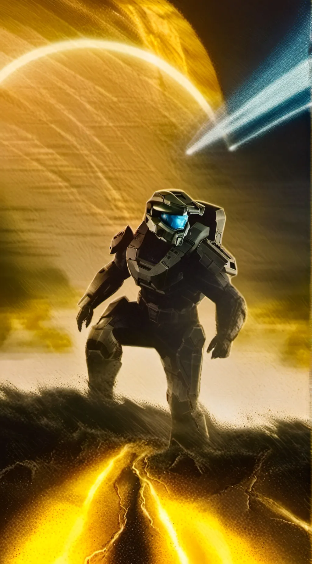 ai character: mha x halo  background